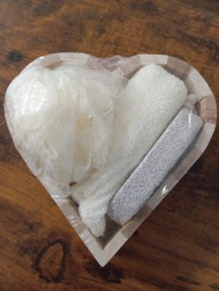 Bild von Wellnessset im Holzherz