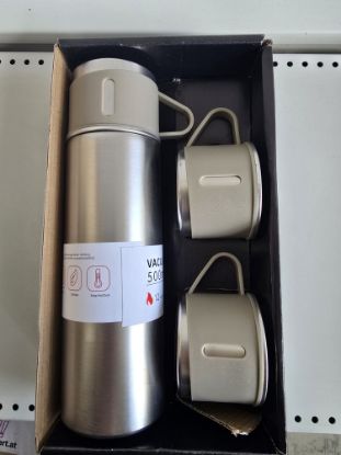 Picture of Thermoskanne beige mit Becher