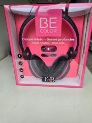 Bild von Stereo Kopfhörer in pink/schwarz