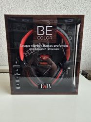 Bild von Stereo Kopfhörer in schwarz/rot