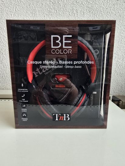 Bild von Stereo Kopfhörer in schwarz/rot