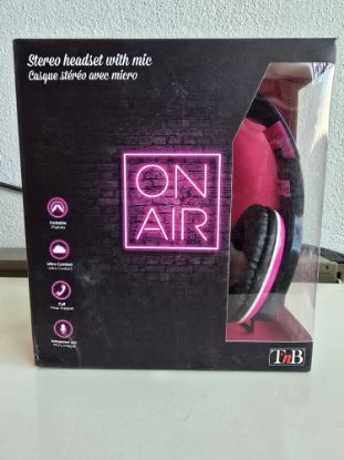 Bild von Stereo Kopfhörer in pink/schwarz