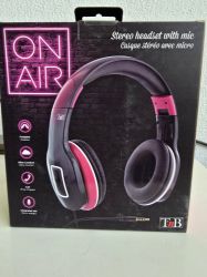 Bild von Stereo Kopfhörer in pink/schwarz
