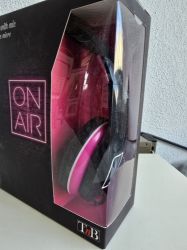 Bild von Stereo Kopfhörer in pink/schwarz