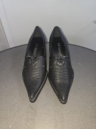 Picture of Damenschuh schwarz mit Nieten Gr. 36