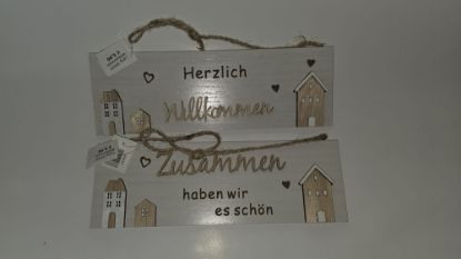 Bild von 2er Set Holzschilder