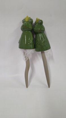 Picture of 2er-Set Gartenstecker Frosch
