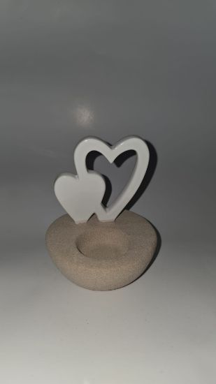 Bild von Teelicht mit Herzen