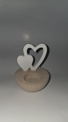 Bild von Teelicht mit Herzen