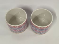 Picture of Set aus zwei farbenfrohen Porzellan-Töpfen