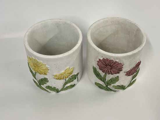 Bild von zwei charmanten Pflanztöpfen