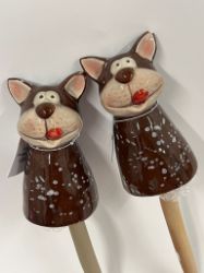 Picture of 2er-Set Gartenstecker Hunde