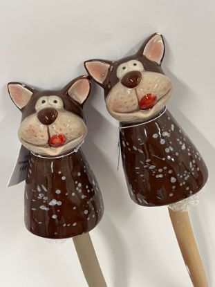 Picture of 2er-Set Gartenstecker Hunde