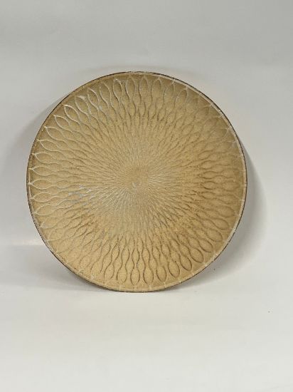 Bild von rundes Deko-Teller aus gehärtetem Kork