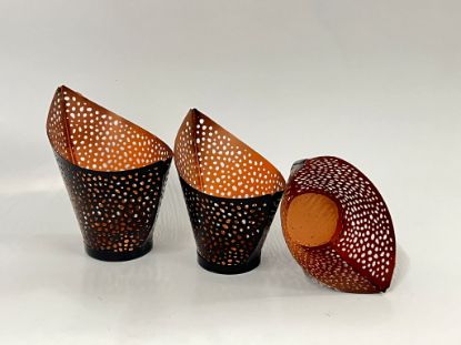 Picture of Set aus drei eleganten Deko-Windlichtern