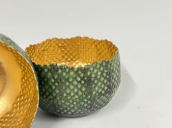 Bild von Set aus drei einzigartigen bauchigen Deko-Schalen