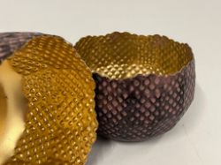 Bild von Set aus drei einzigartigen bauchigen Deko-Schalen