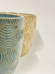 Picture of Set aus zwei stilvollen Keramik-Übertöpfen