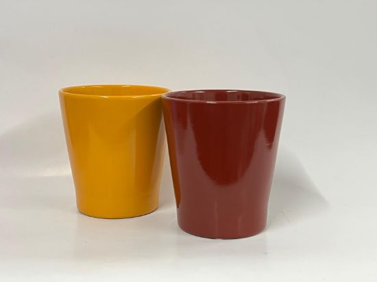 Bild von Set aus zwei eleganten Keramik-Übertöpfen