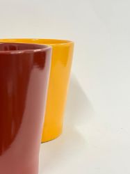 Bild von Set aus zwei eleganten Keramik-Übertöpfen