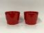 Picture of Set aus zwei leuchtend rotfarbenen Übertöpfen