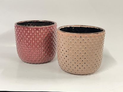 Picture of Set aus zwei stilvollen Keramik-Übertöpfen