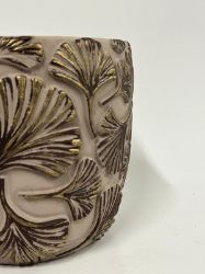 Picture of Stilvoller Übertopf mit Ginkgo-Blatt-Muster