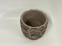 Picture of Stilvoller Übertopf mit Ginkgo-Blatt-Muster