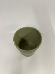 Picture of Eleganter bauchiger Übertopf in Olivgrün