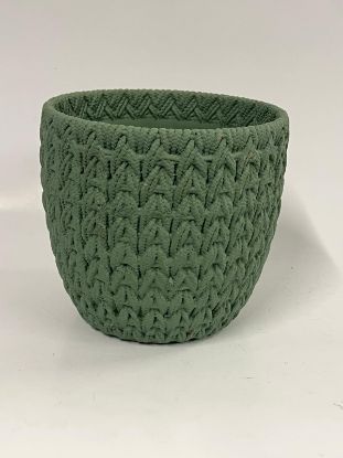 Picture of Grüner Keramik-Übertopf