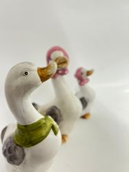 Picture of Set aus drei niedlichen Keramik-Gänsen