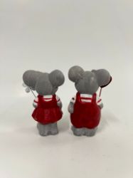 Picture of Set aus zwei liebevollen Keramik-Mäusen