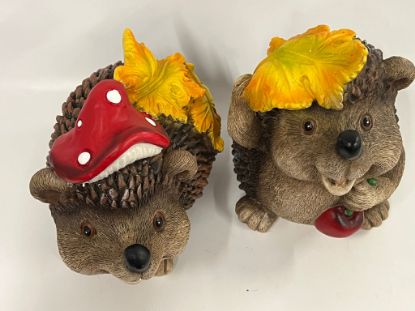 Picture of Set aus zwei lachenden Igel-Dekofiguren