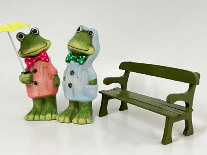 Bild von Set aus zwei charmanten Frosch-Dekofiguren