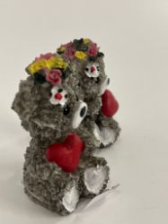 Bild von Set aus zwei bezaubernden Keramik-Teddybären