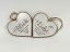 Picture of Set aus zwei dekorativen Vintage-Holzherzen