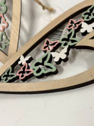 Picture of Set aus zwei dekorativen Holzherz-Anhängern