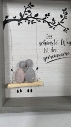 Bild von GILDE Steinbild "Der schönste Weg ist der gemeinsame"