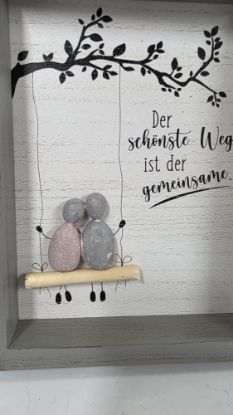 Bild von GILDE Steinbild "Der schönste Weg ist der gemeinsame"