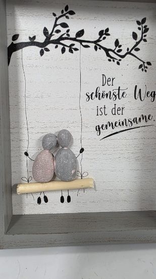 Bild von GILDE Steinbild "Der schönste Weg ist der gemeinsame"