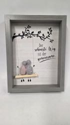 Bild von GILDE Steinbild "Der schönste Weg ist der gemeinsame"