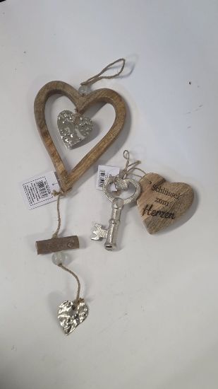 Bild von Dekoratives Hängedekor "Schlüssel zum Herzen"