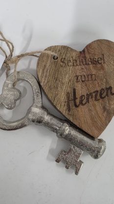 Bild von Dekoratives Hängedekor "Schlüssel zum Herzen"