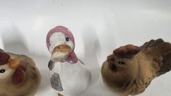 Picture of Dekoratives Figuren-Set "Bauernhofhühner"