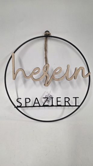 Picture of Dekorativer Hänger "Herein spaziert"