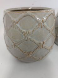 Picture of Set aus zwei bauchigen Keramik-Übertöpfen