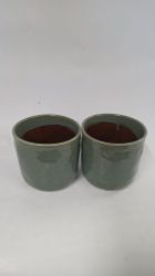 Bild von Handgefertigte Keramik-Übertöpfe