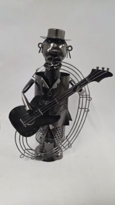 Picture of Dekorativer Wein-Flaschenhalter "Gitarrist"