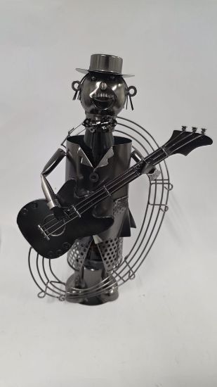 Picture of Dekorativer Wein-Flaschenhalter "Gitarrist"