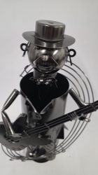 Picture of Dekorativer Wein-Flaschenhalter "Gitarrist"